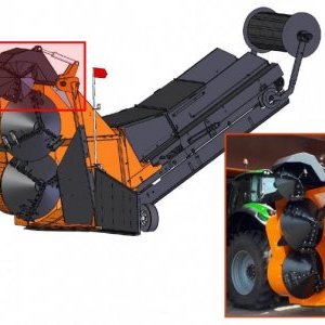foto traktor 520HP +obracečka kompostu(2015 překopávač