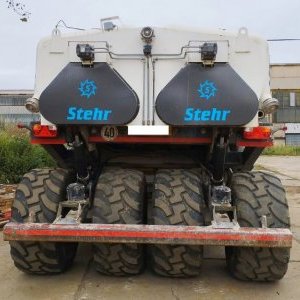 foto 18t stabilizační fréza 10m3 Stehr+ Fendt traktor+ sklápěč tandem