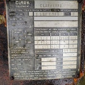 foto vzv na 8.2t diesel Clark C500 vysokozdvih vozík