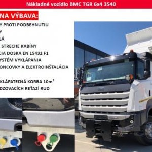 foto ZÁRUKA! 6x4 sklápěč 34.8t komunál BMC Tugra + lze sypač & radlice zimní výbava