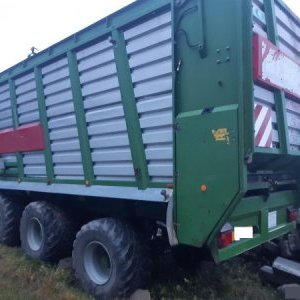 foto 55m3 silážní vůz 34/27t přívěs traktor agro tridem Bergmann