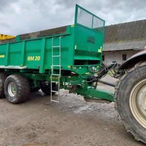 foto agro 14m3 rozmetadlo +přívěs traktor 16.75t mrva hnůj kompost