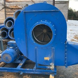 foto 80m vzduchotechnika 3.5m3/s odsávač pilin dřevoprovoz ventilace