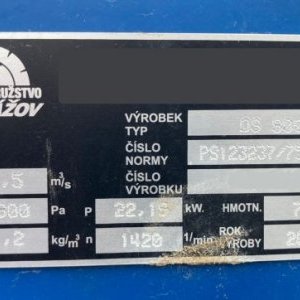 foto 80m vzduchotechnika 3.5m3/s odsávač pilin dřevoprovoz ventilace