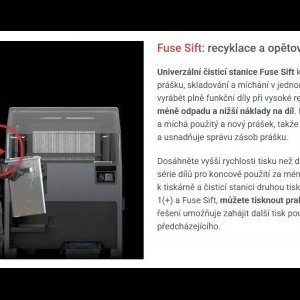 foto 3D SLS tisk set FormLabs Fuse1+