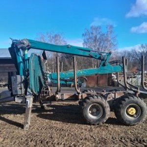 foto 11t vyvážecí přívěs+HR traktor tandem Pfanzelt P13