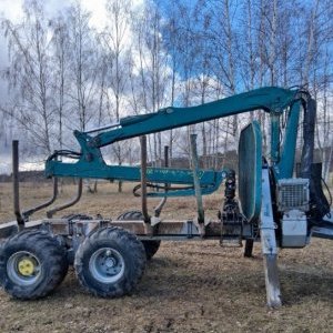 foto 11t vyvážecí přívěs+HR traktor tandem Pfanzelt P13