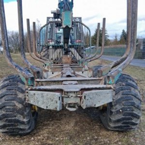 foto 11t vyvážecí přívěs+HR traktor tandem Pfanzelt P13