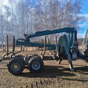 foto 11t vyvážecí přívěs+HR traktor tandem Pfanzelt P13