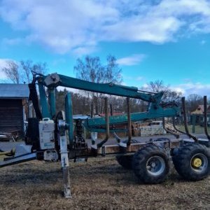 foto 11t vyvážecí přívěs+HR traktor tandem Pfanzelt P13