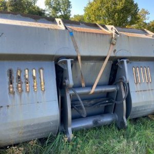 foto 7m3/3.3m hydr.výklop hardox 250bar lopata velkoobjem (pro nakladač L150)