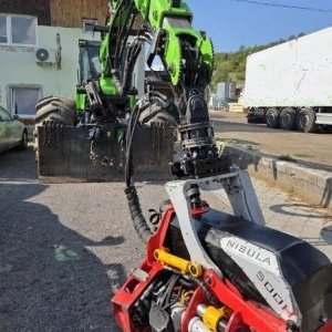 foto 13.4t les traktor +harvestor Equus 175 vyvážečka forwarder skidder