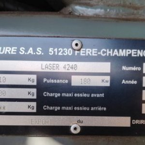 foto 30m/5m3 agro postřikovač Tecnoma Laser 4240 s SPZ