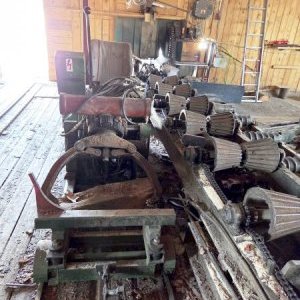 foto katry G710 G560 dřevo linka pořez rámová pila řezivo bez dopravníků