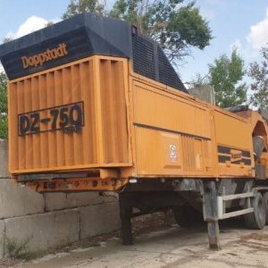 foto PROBLÉM 46t drtič bio 2v1 mobil návěs Doppstadt DZ750 dřevo