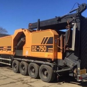 foto PROBLÉM 46t drtič bio 2v1 mobil návěs Doppstadt DZ750 dřevo
