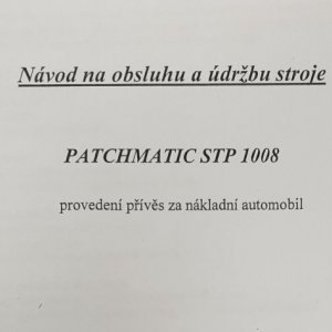 foto nekompletní asfalt přívěs Patchmatic