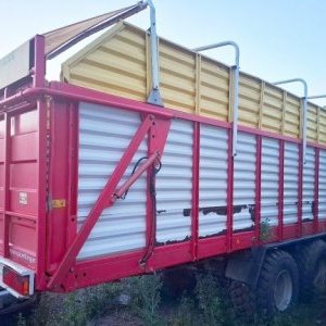 foto 46.5m3 krmný agro přívěs tandem Pöttinger Jumbo 8000