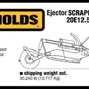 foto 11-15m3 skrejpr 30/14t přívěs 4m scraper